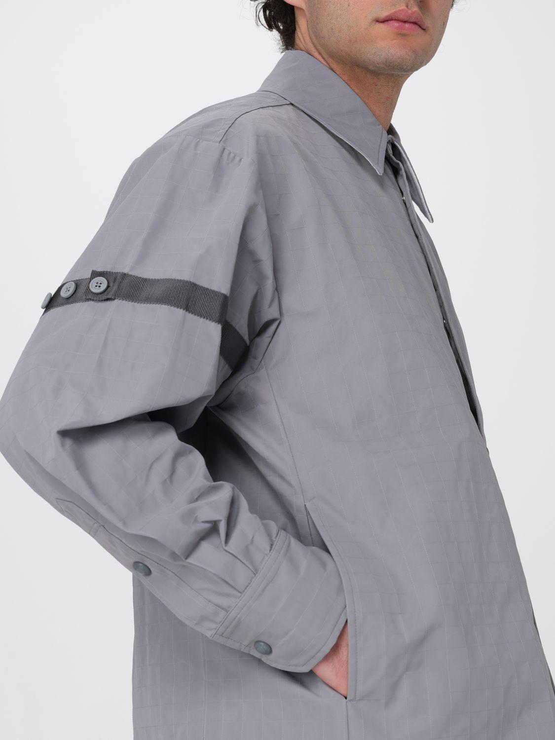 THOM BROWNE Gray Cotton Long Sleeve Dress Shirt