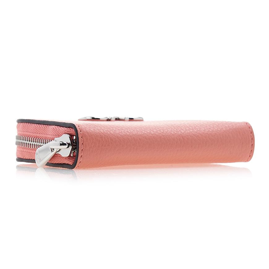 Ferragamo Gancini Zip Around Card Holder Wallet for Wome 22 0406 CORALLO 0758666