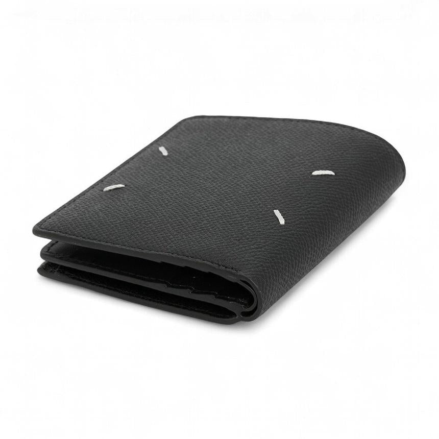 Maison Margiela Black Leather Bifold Wallet Unisex