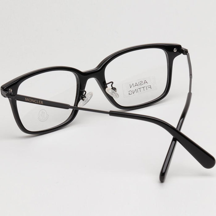 Moncler Asian Fit Acetate Square Eyeglass Frames Unisex ML5160D 001