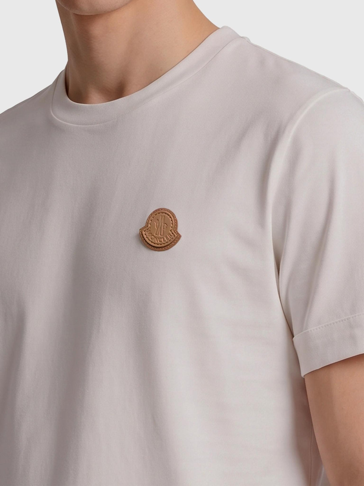 Moncler Short Sleeve Cotton T-Shirt White Men’s