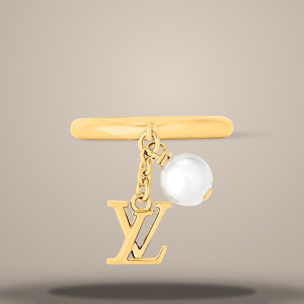 Louis Vuitton LV Iconic Louisa Ring M Size EU 52 53 54 M1448