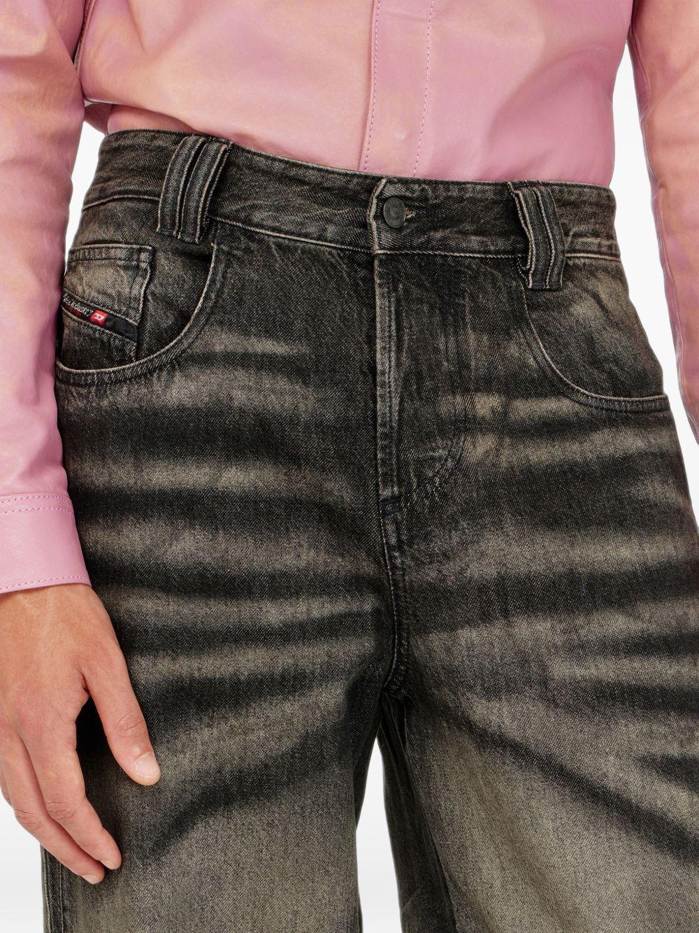 DIESEL Blue Denim Straight-Leg Jeans for Men