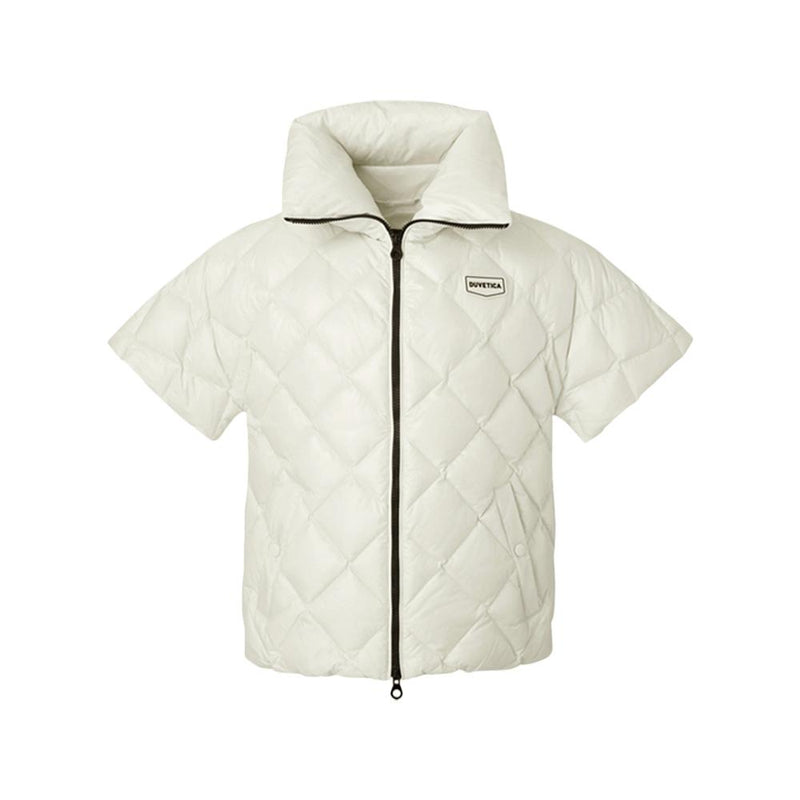 Duvetica Beige Short Sleeve Down Puffer Jacket