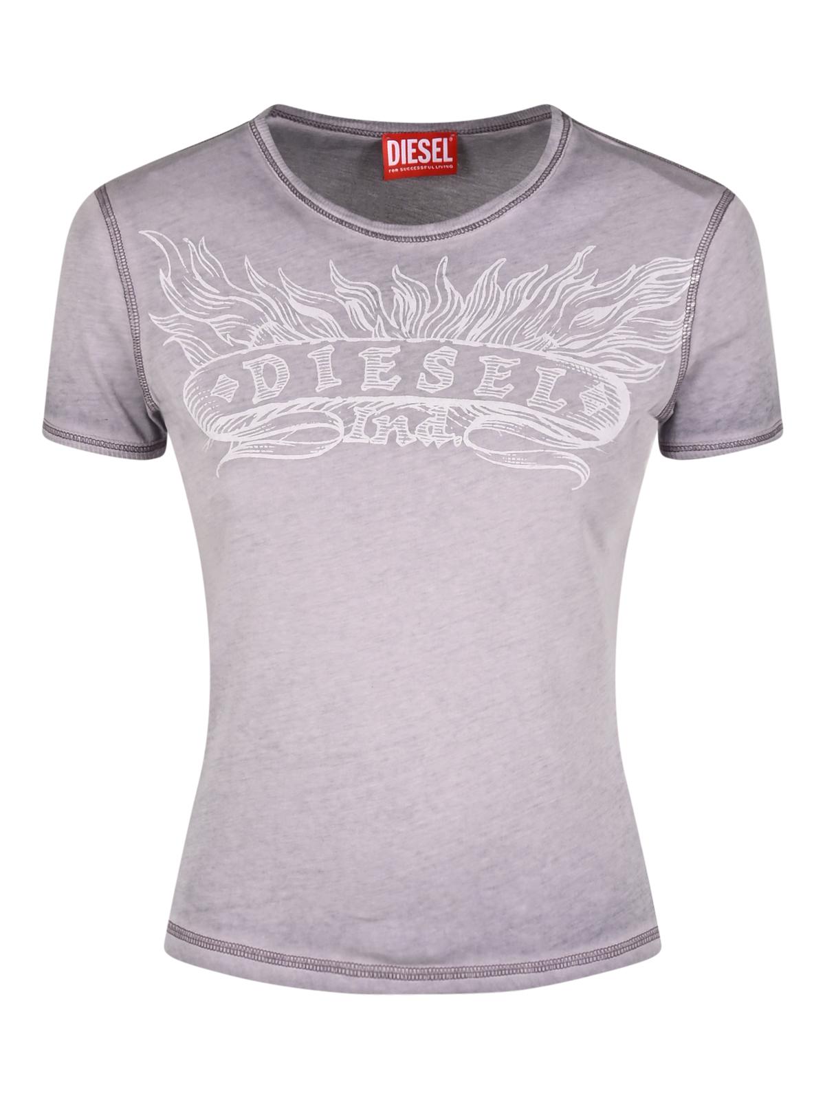 DIESEL Short Sleeve T-Shirt Women’s Black Cotton