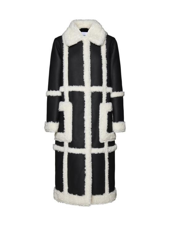 STAND STUDIO Wool Blend Long Coat Women’s Black Coat 61100901089100 DOM