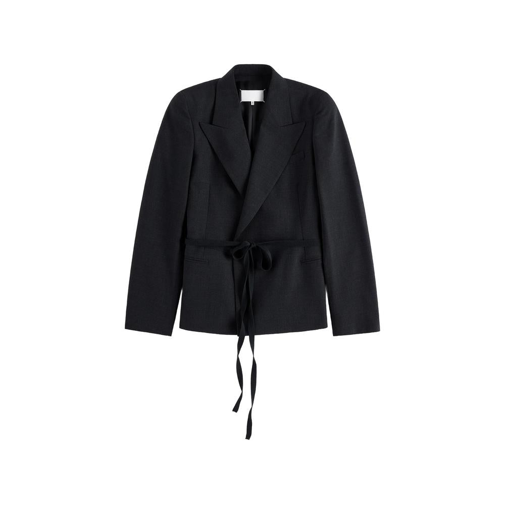 Maison Margiela Wool Blend Blazer Jacket Beige Women’s