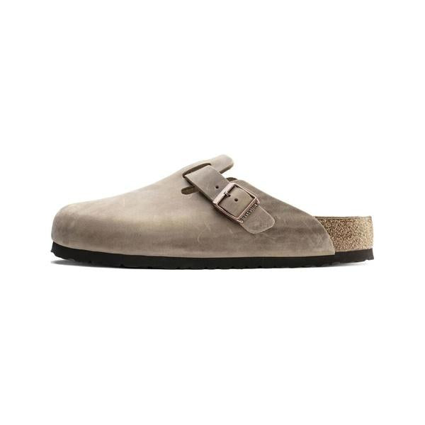 Birkenstock Boston Soft Footbed Oiled Leather Regular Brown Slippers