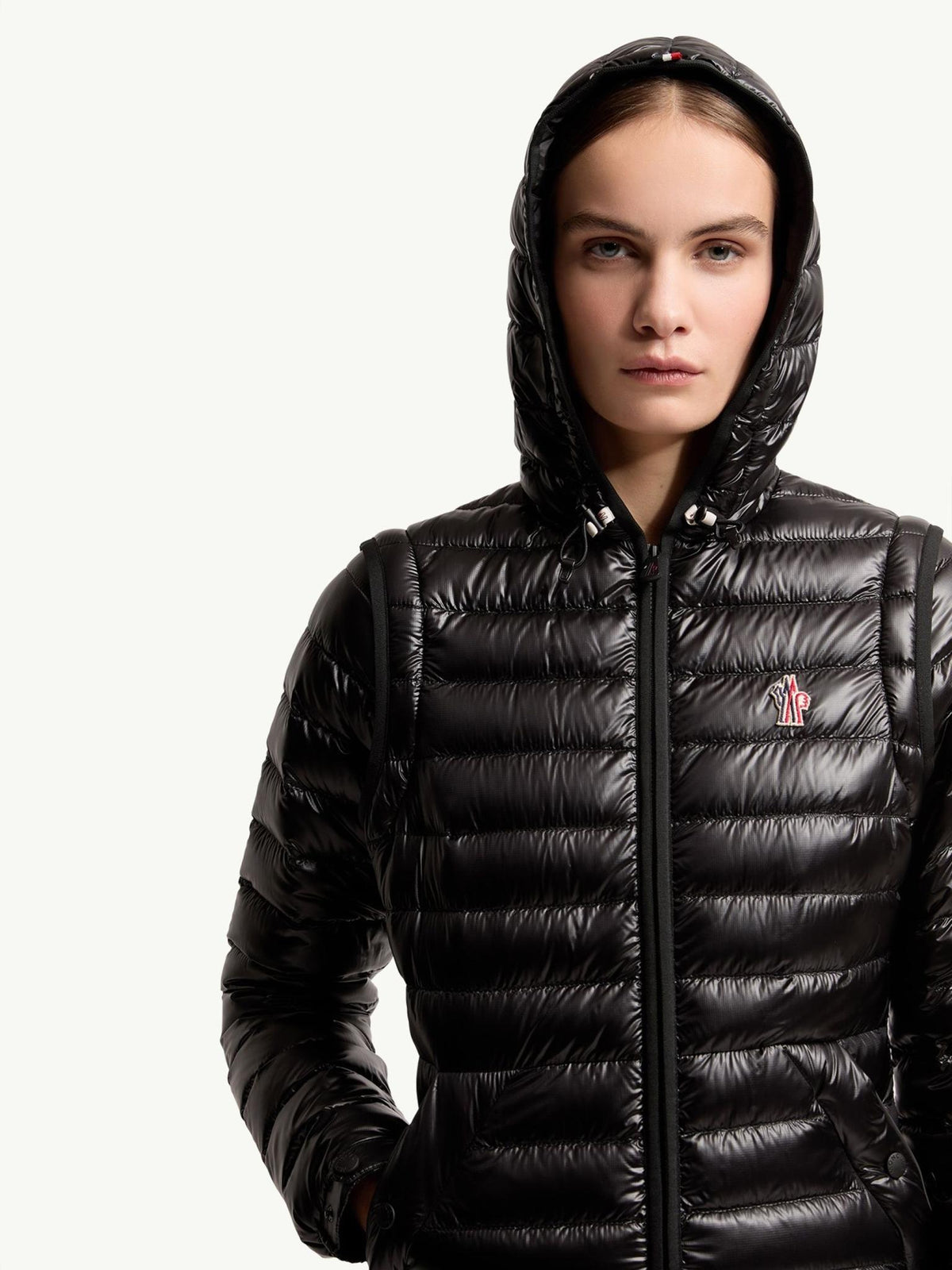 Moncler Black Down Puffer Jacket for Women