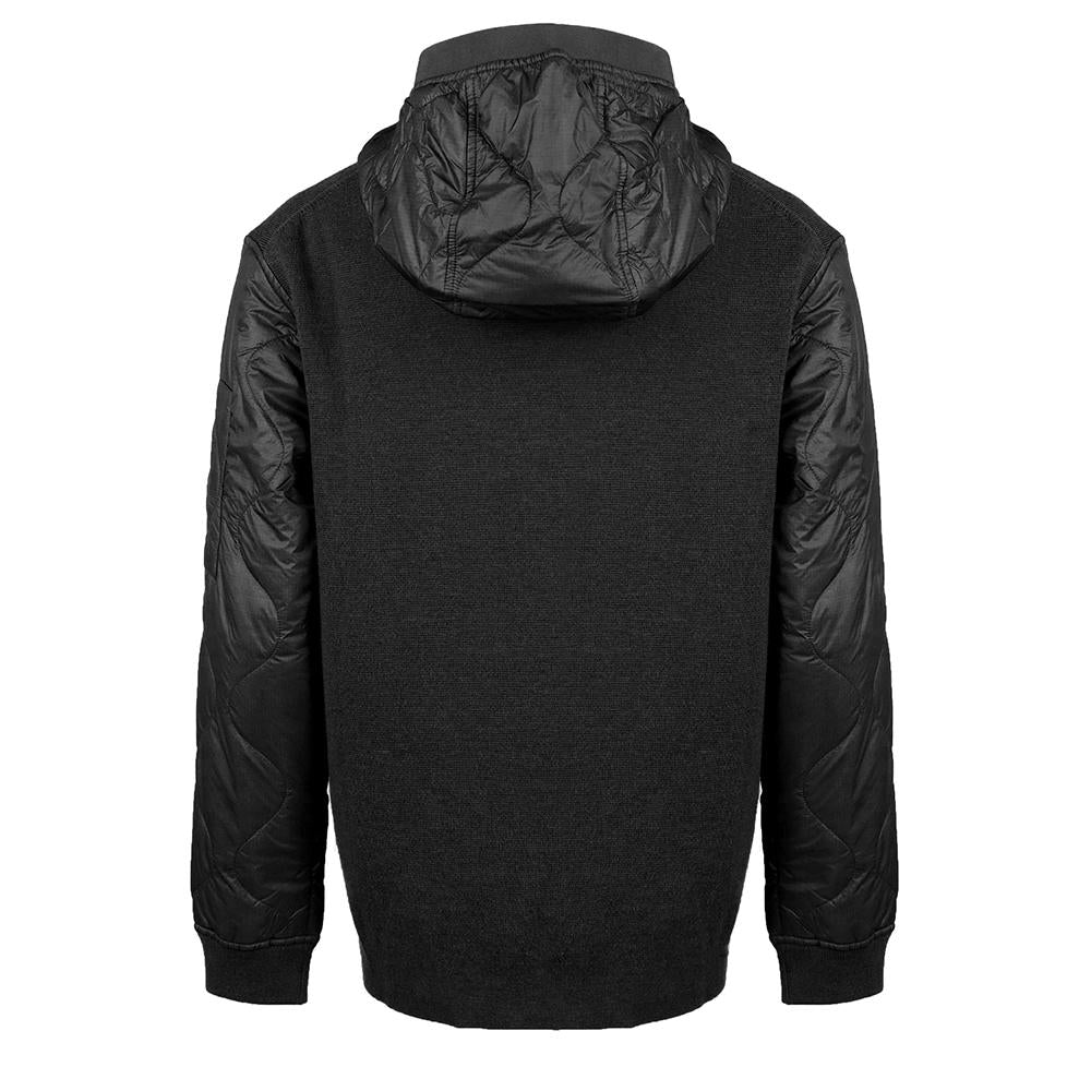 CP Company Half-Button Quilted Hoodie Sweatshirt for Men 19CMKN063A 006390M 999