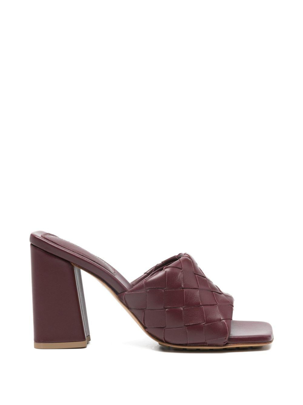 Bottega Veneta Leather Strappy Sandals Brown Women’s