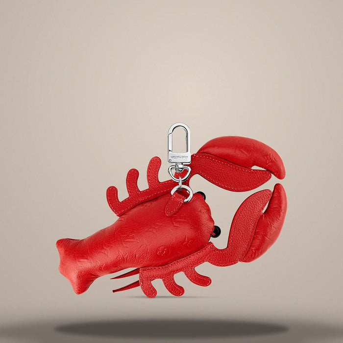 Louis Vuitton LV Lobster Bag Charm Keyring Silver Tone M03134