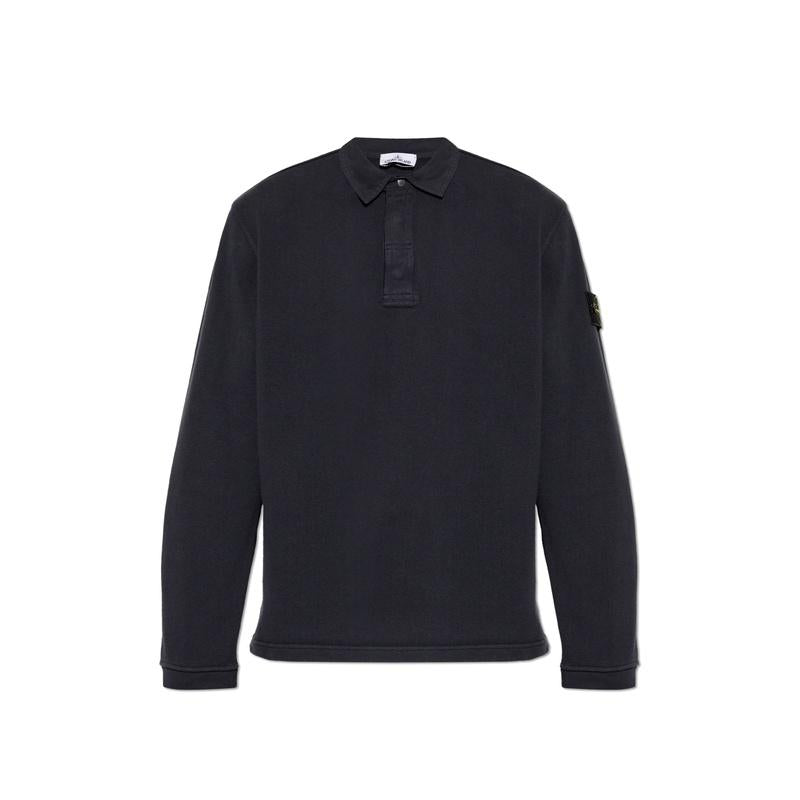 STONE ISLAND Cotton Jersey Men’s Polo Shirt Navy