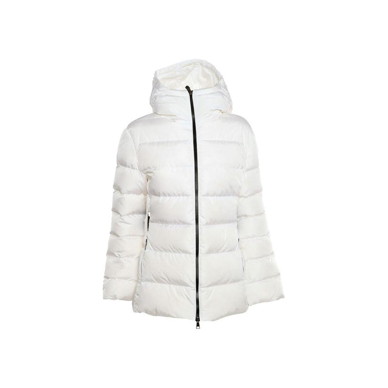 Moncler White DERA Hooded Down Jacket