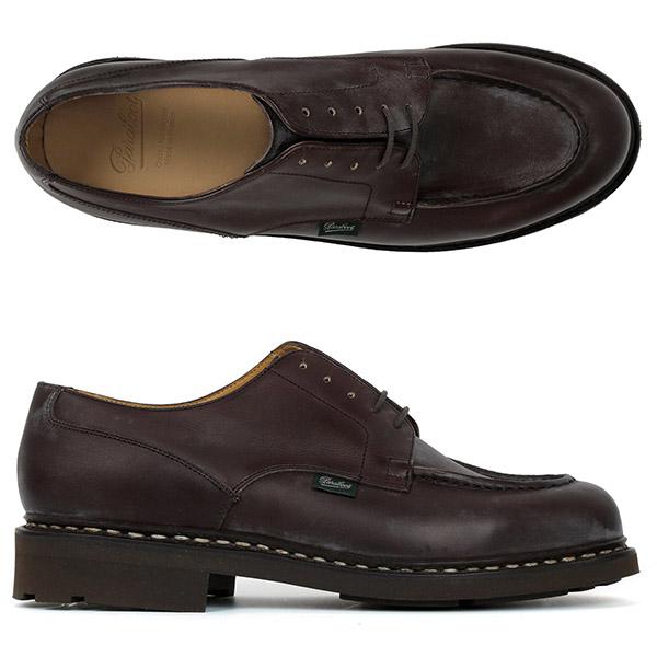 PARABOOT Cafe CHAMBORD Maroon Leather Loafers 7107 07