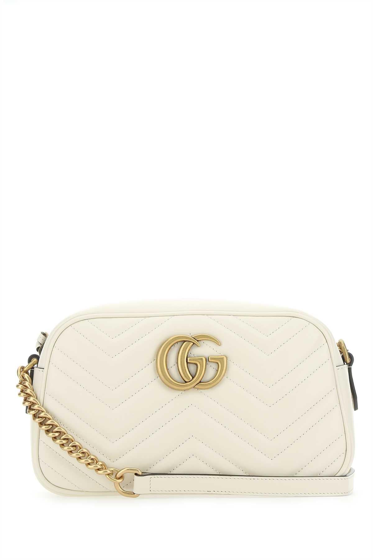 GUCCI Beige GG Supreme Canvas Crossbody Shoulder Bag