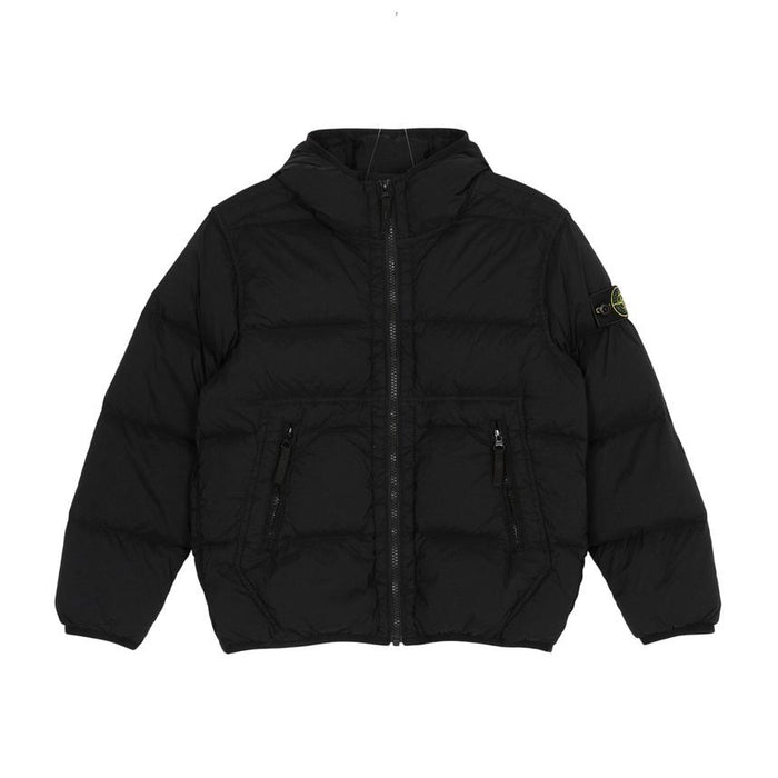 STONE ISLAND Kids Down Puffer Jacket Black