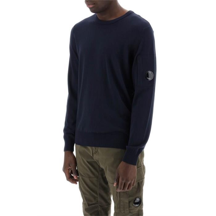 CP Company Crepe Knit Navy T-Shirt 16CMKN109A