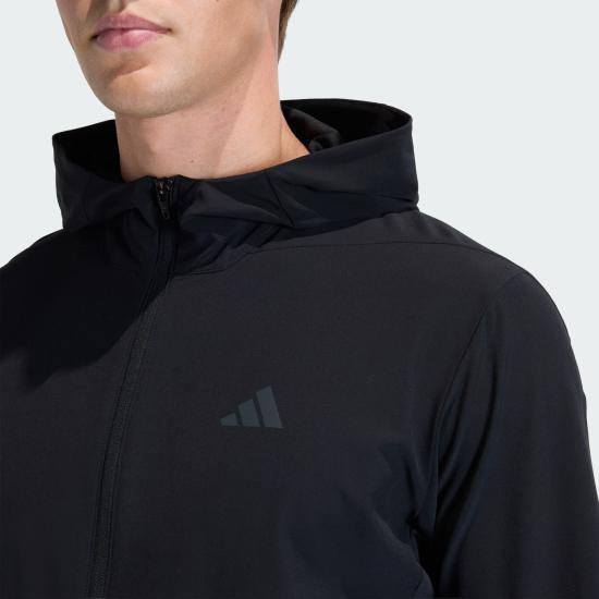 Adidas D4T Workout Full Zip Hoodie for Men KA4821 Black DOM