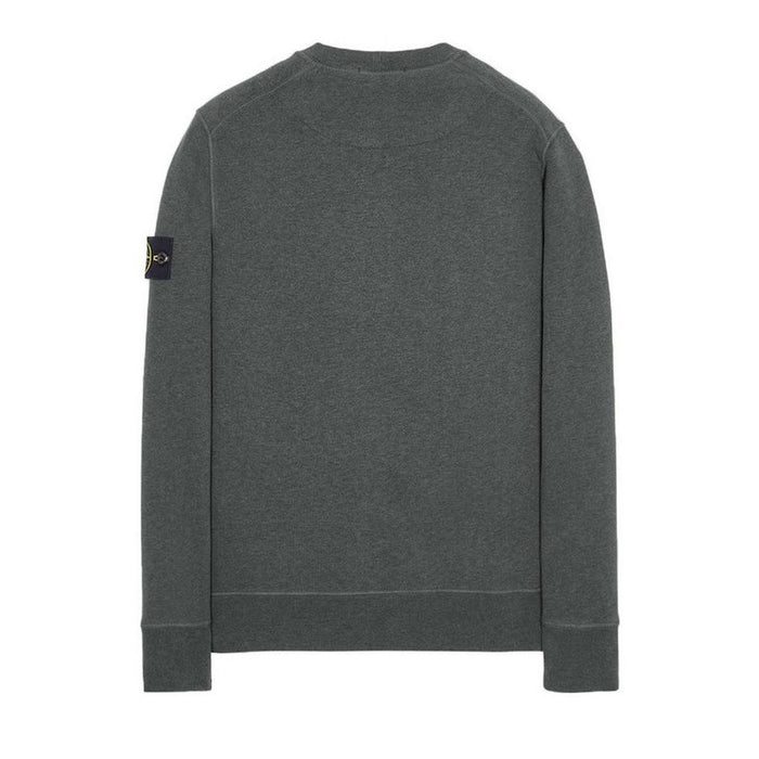 STONE ISLAND Charcoal Fleece Logo Patch Sweatshirt 751563020 V0M67