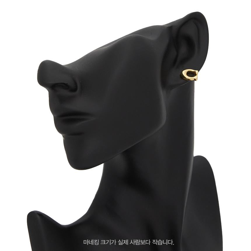 Coach Signature Logo Women’s Stud Earrings 369816 GLD 710