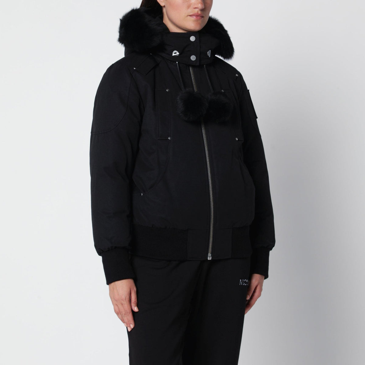 Moose Knuckles Black Down Puffer Jacket Women’s