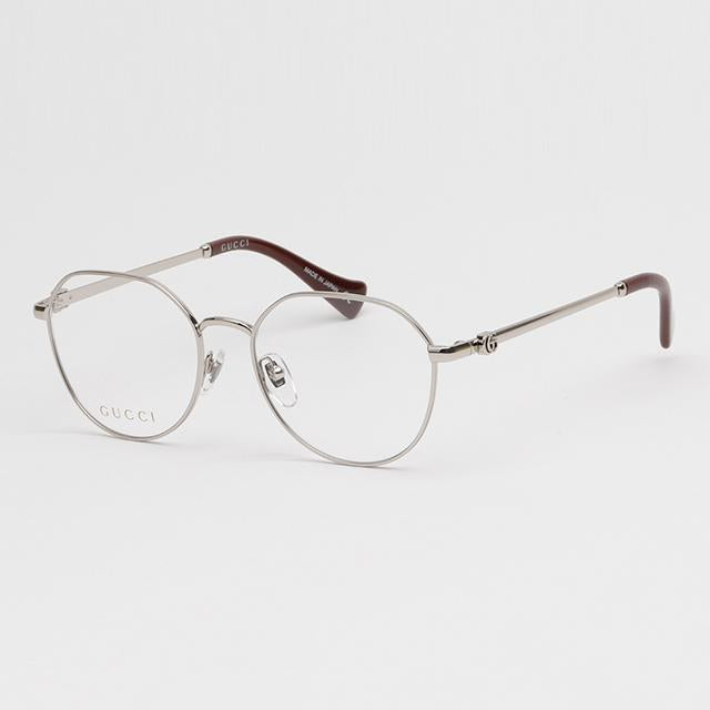 GUCCI Lightweight Silver Metal Eyeglass Frames Unisex GG1145O 002