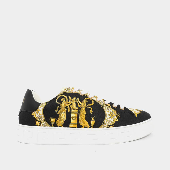 Versace Baroque Print Men’s Low-Top Sneakers 1014460 1A16629 5BE4V