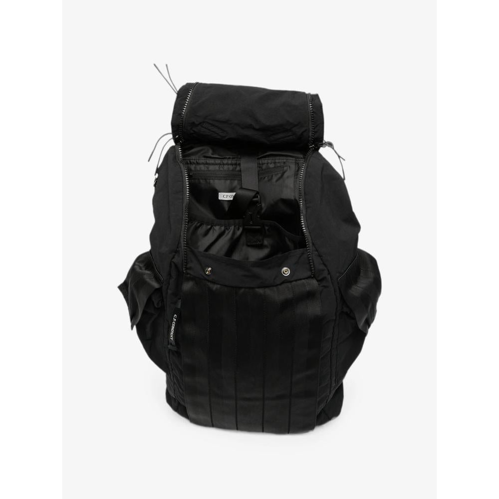 CP Company Logo Embroidered Black Backpack