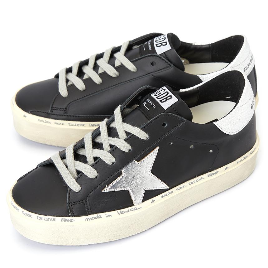 GOLDEN GOOSE Hi Star Leather Low-Top Sneakers Women White Silver