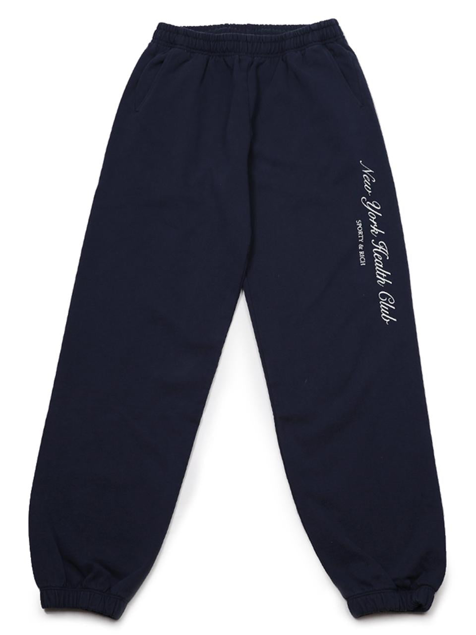 SPORTY&RICH NY Health Club Sweatpants Joggers Navy PA03666043 BL106