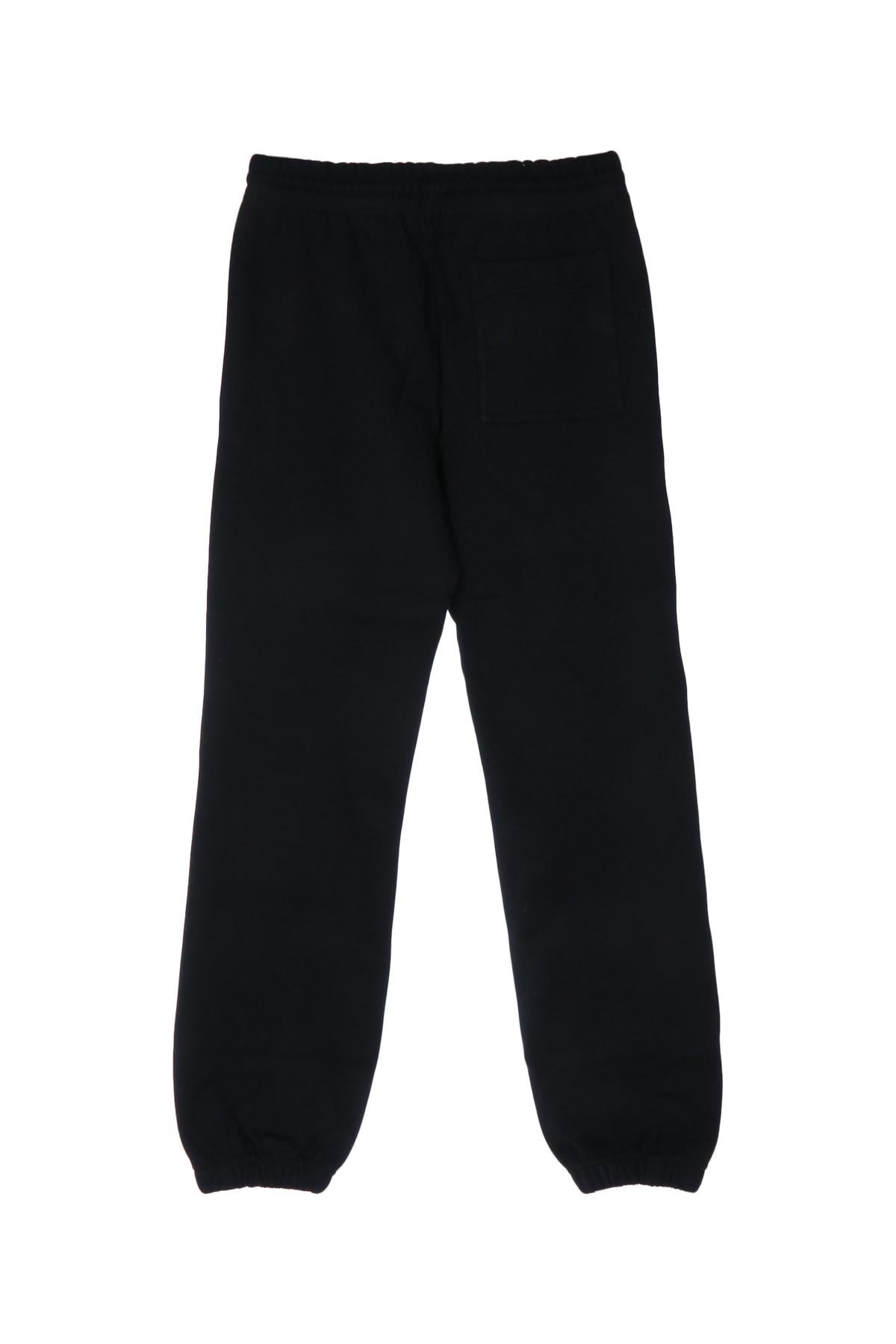 BURBERRY Black Cotton Logo Jogger Sweatpants
