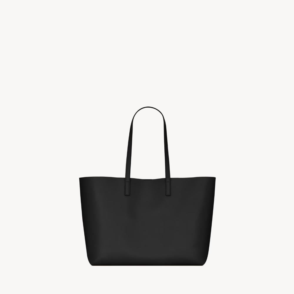 Saint Laurent East West Leather Shopping Tote Bag Black
