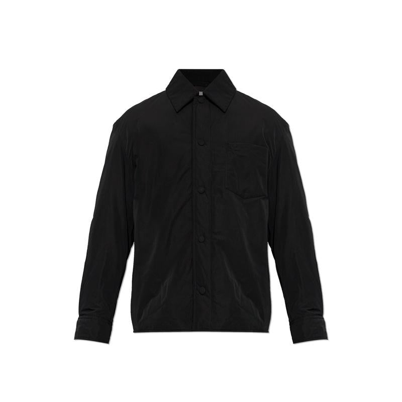 AMI Black Padded Shirt Jacket for Men