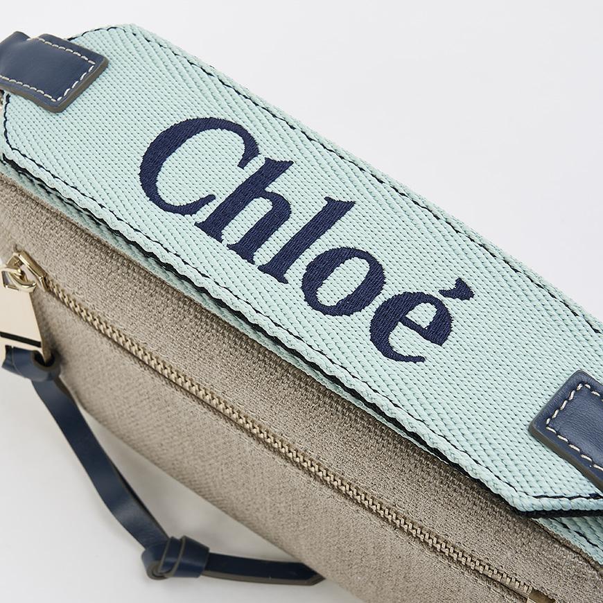 Chloe Woody Belt Bag Women’s Crossbody Beige Leather