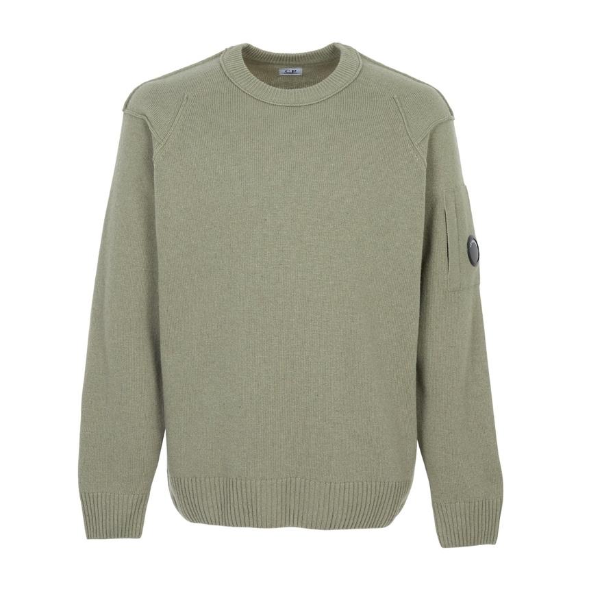 CP Company Men’s Round Neck Knit Sweater Green