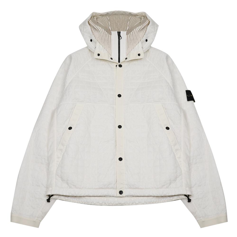 STONE ISLAND Quilted Hooded Snap-Button Blouson Jacket K2S154100023 S0186 V0093