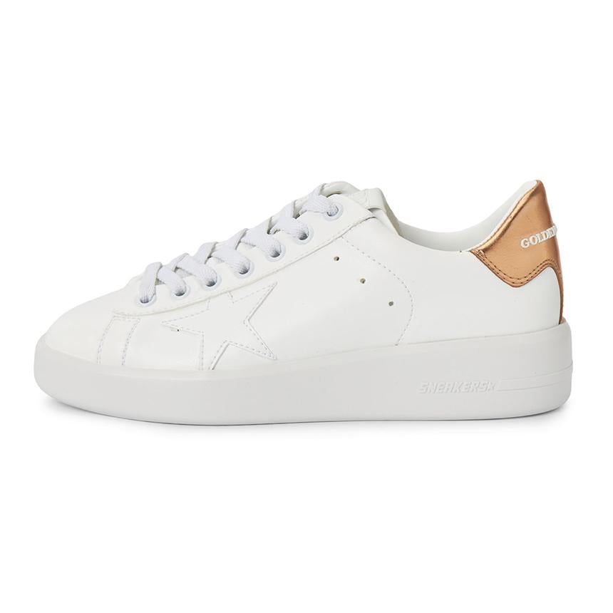 GOLDEN GOOSE Purestar White Leather Low-Top Sneakers Women