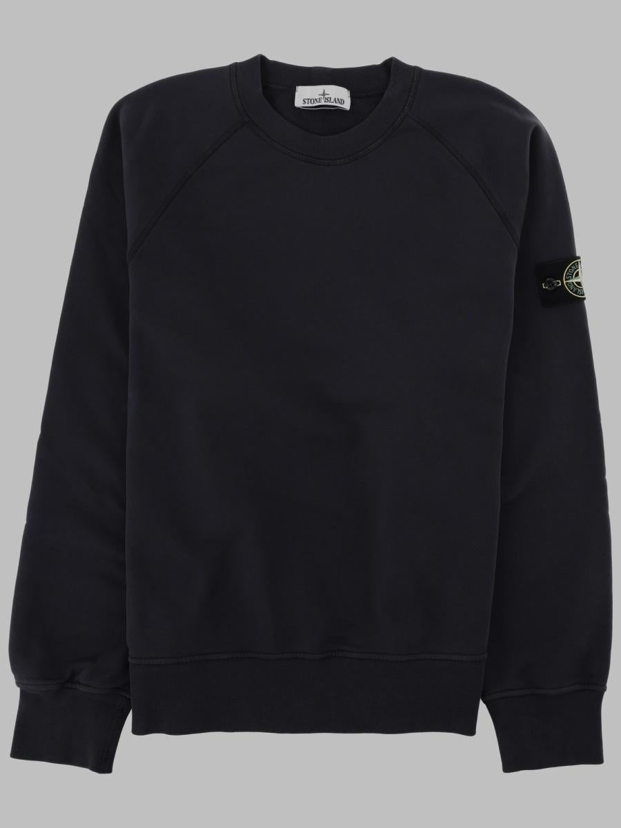 STONE ISLAND Cotton Logo Sweatshirt Men’s Pullover Ivory