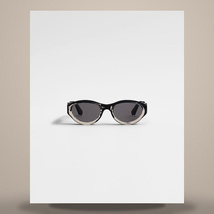 DIOR Oblique R1I Black Oval Sunglasses DOBLR1IXR 10A0