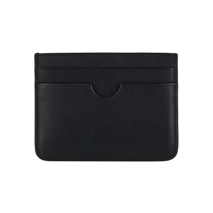 AMI Heart Logo Black Leather Card Holder Wallet USL702 AL0138 001