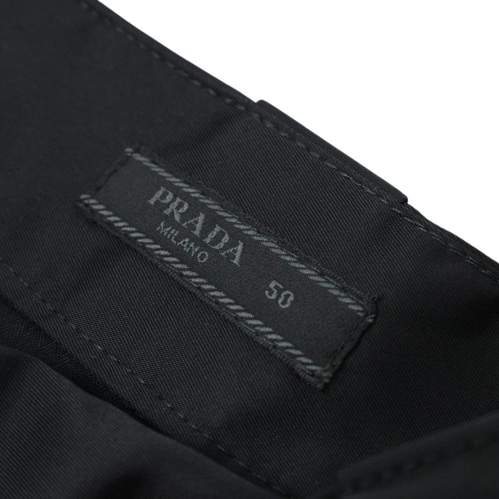 PRADA Re-Nylon Triangle Logo Men’s Black Short Pants