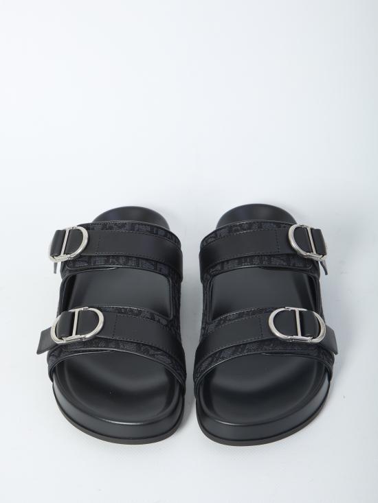 DIOR Black Mule Slide Sandals