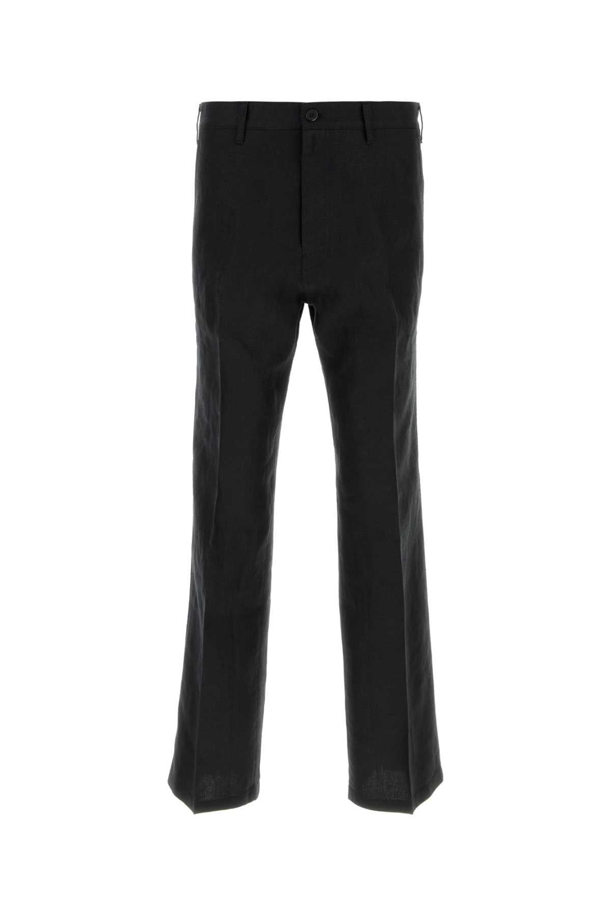 PRADA Black Wool Tailored Suit Pants