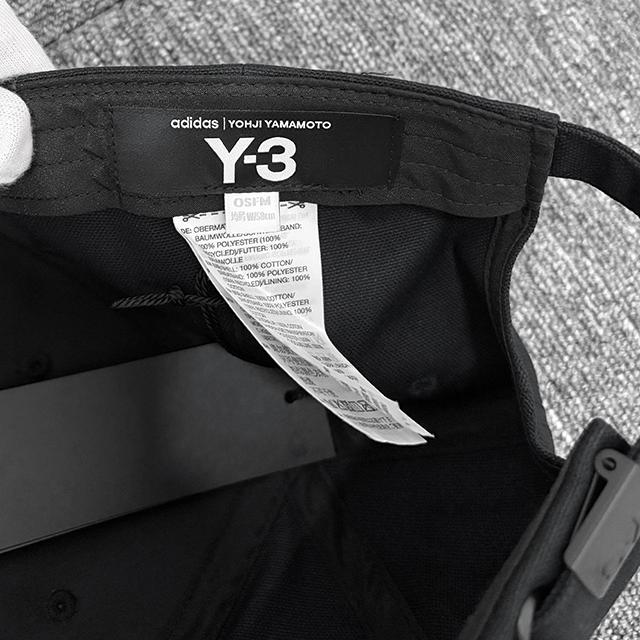 Y-3 Classic Logo Cap Black Cotton Mens Baseball Hat
