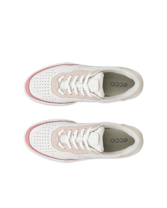 ecco Old Rose White Dust Leather Sneakers 272813 61255