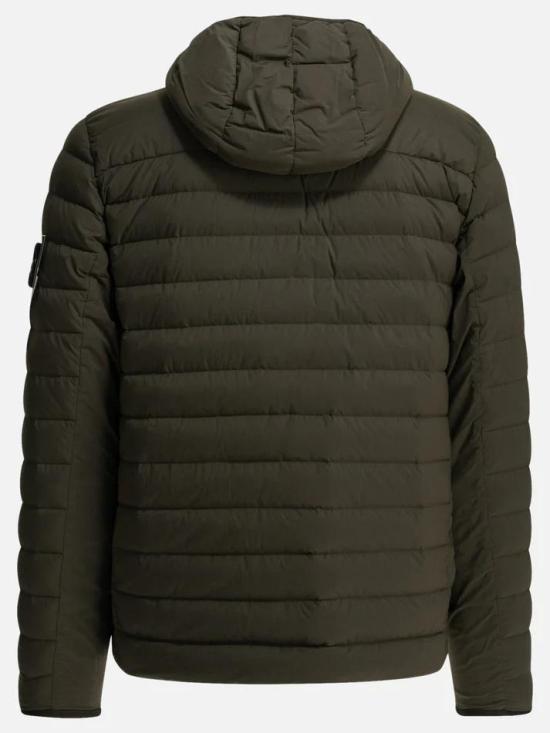 STONE ISLAND Seamless Tunnel Nylon Down TC Hooded Short Puffer Jacket