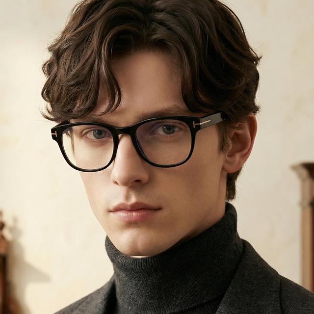 TOM FORD Blue Light Blocking Acetate Eyeglasses Unisex TF5898B 001