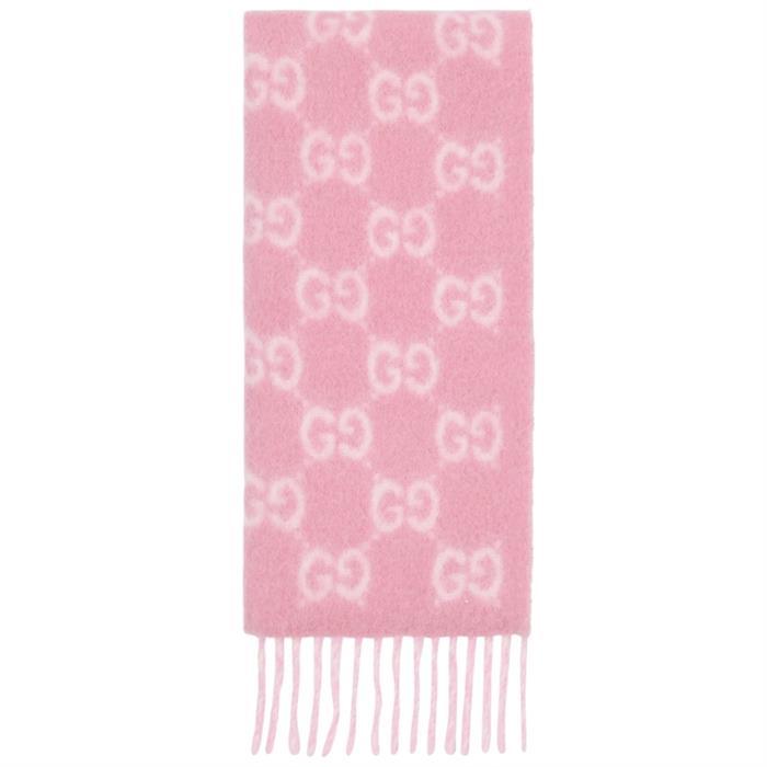 GUCCI GG Alpaca Wool Blend Scarf