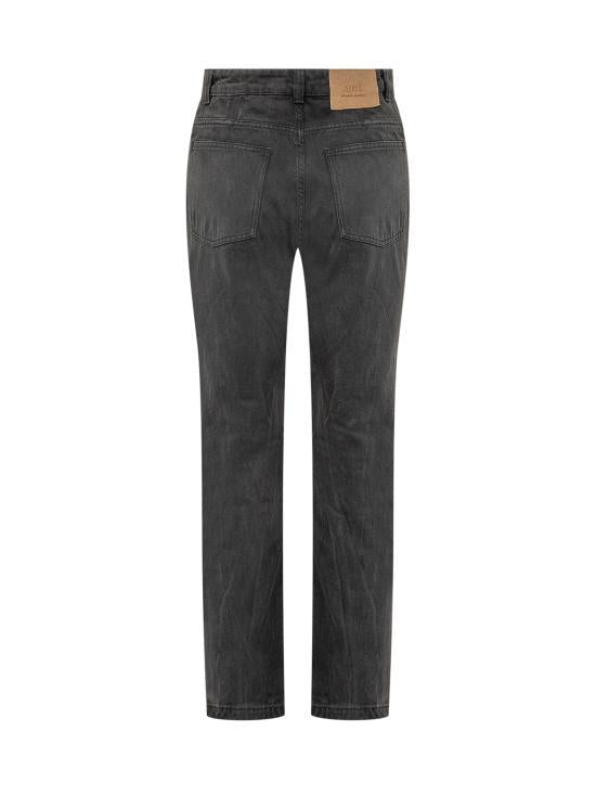 AMI Blue Denim Jeans for Women FTR031 CO0037 001 BLACK DOM
